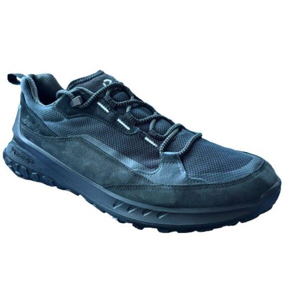 ECCO Ult Trn Waterproof Hiking Shoes Mens EU 44 US 10-10.5 Black Nubuck Sneakers - Picture 1 of 8